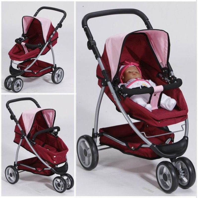 Doll Pram Factory - Deluxe Metal Shinning Fabric Sit Sleeping