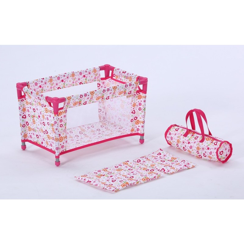Pink Doll Bed Factory - Mini Wooden Cradle Toy Infant Pretend