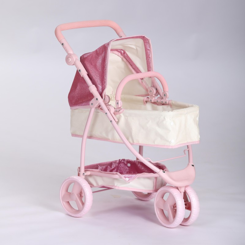 Doll Pram Factory - Deluxe Metal Shinning Fabric Sit Sleeping