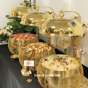 Food Server Manufacturer - Round Elegant Designer Chaffing Dish Lid