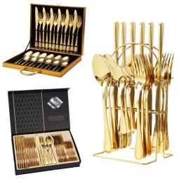 Flatware Set Factory - Amzn Top Seller 2025 Stainless Steel 24pc