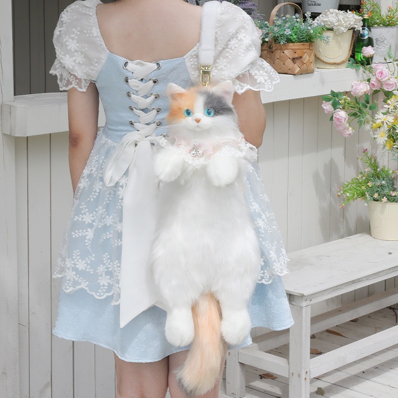 Girls Cat Plush Backpack Factory - OEM Custom Party Gift 14+