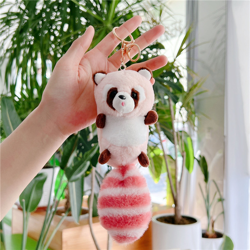 Little Raccoon Keychain Supplier - OEM Custom Washed Plush Doll