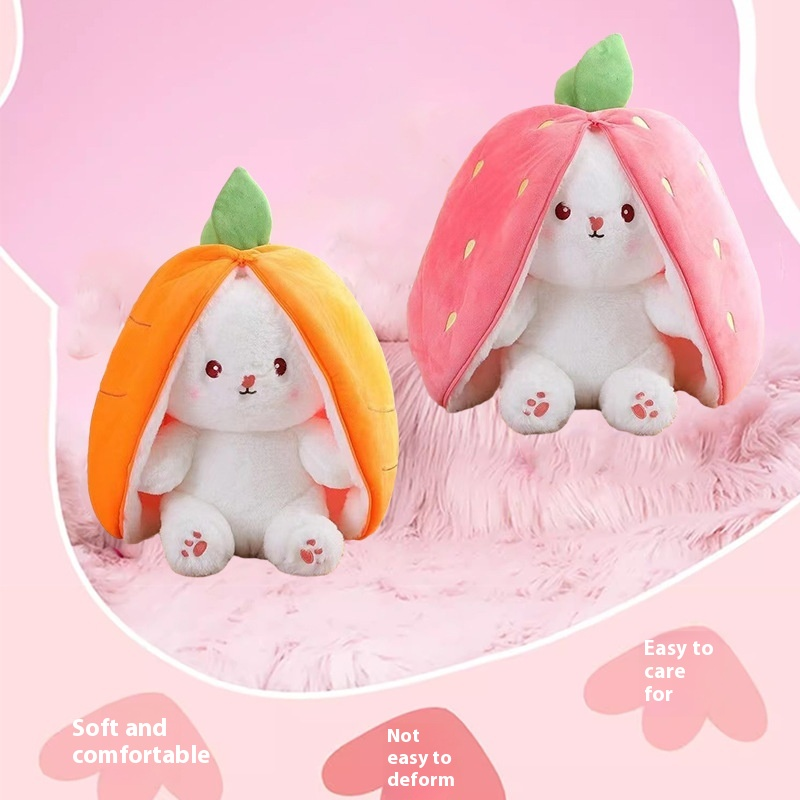 Strawberry Rabbit Toy Supplier - OEM Custom Transformed Bunny