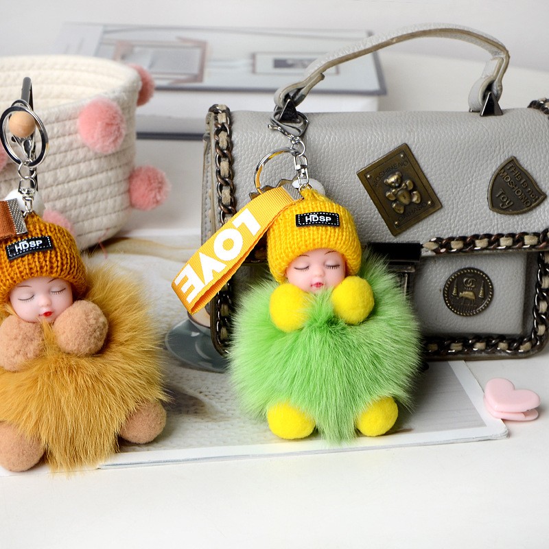 Sleep Doll Keychain Manufacturer - OEM Custom Car Keychain Plush