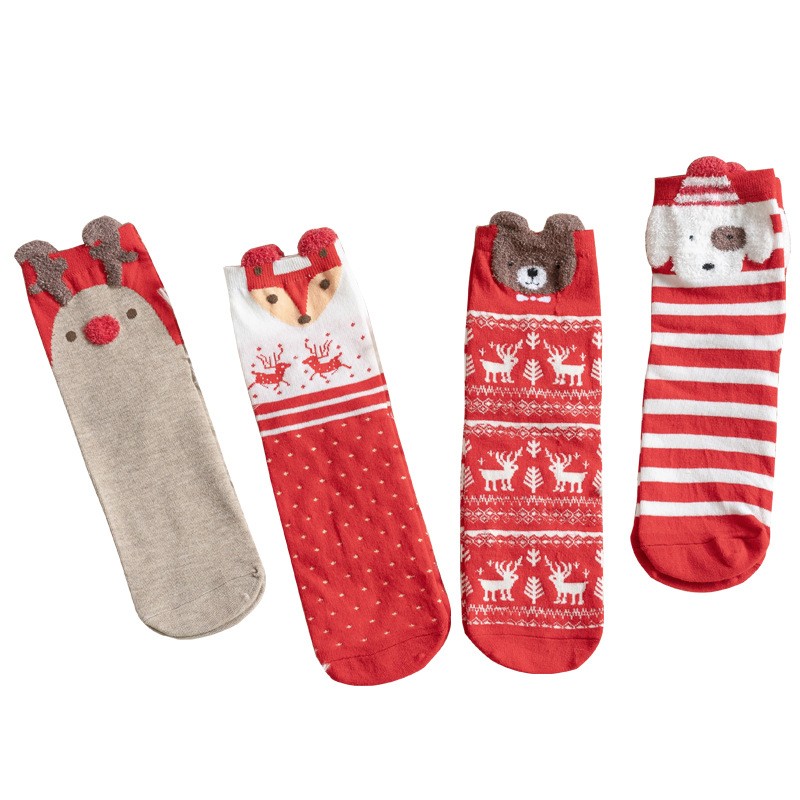 Christmas Socks Manufacturer - OEM Custom Cotton Anti-slip Sock