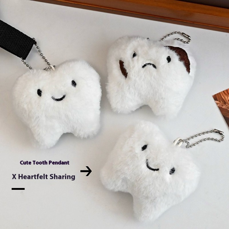 Plush Teeth Pendant Supplier - OEM Custom Cartoon Bag Charm