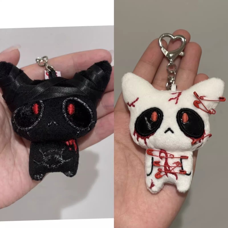 Halloween Plush Doll Supplier - OEM Custom Dark Style Keychain