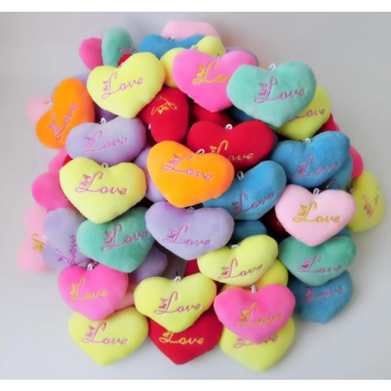 Heart Keychain Factory - OEM Custom Love Embroidered Plush