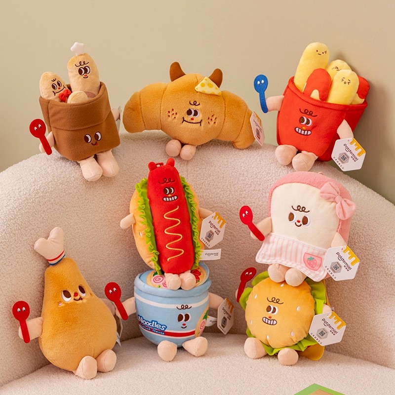 Food Plush Toy Manufacturer - OEM Custom Simulation Hamburger