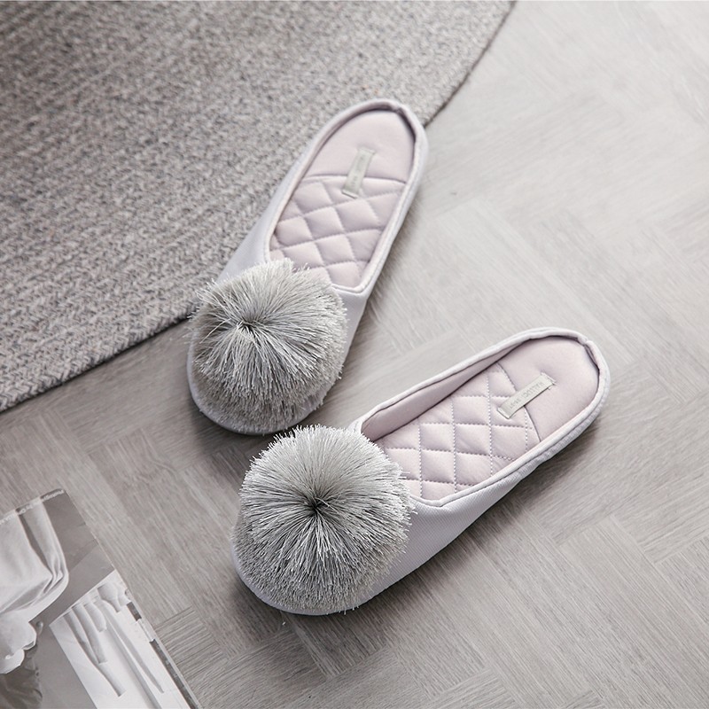 Fluffy Home Shoes Factory - OEM Custom Pompom Women Slipper