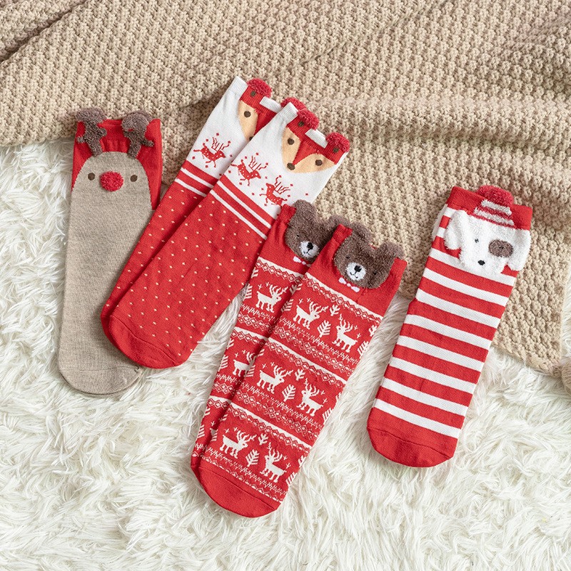 Christmas Socks Manufacturer - OEM Custom Cotton Anti-slip Sock