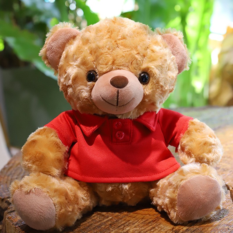 Ready Stock Teddy Bear Supplier - OEM Custom T-shirt Plush Toy