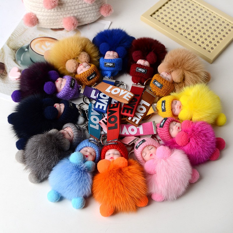 Sleep Doll Keychain Manufacturer - OEM Custom Car Keychain Plush