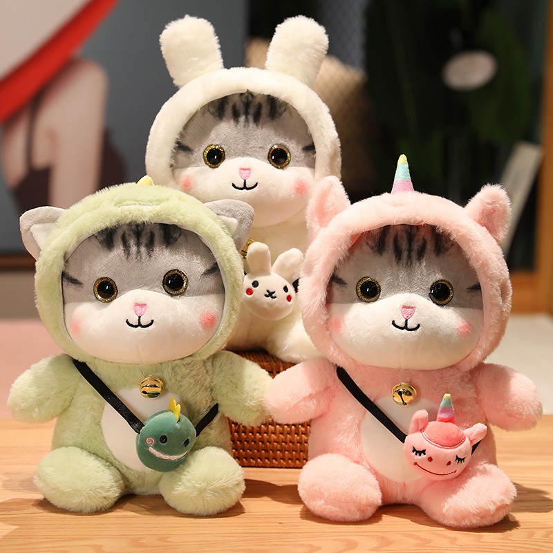 Cat Doll with Tail Manufacturer - OEM Custom Big Face Plush Toy