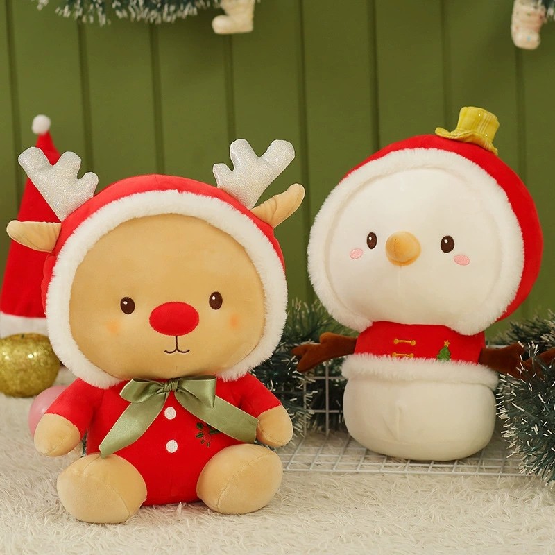 Christmas Plush Doll Manufacturer - OEM Custom Santa Reindeer Pillow