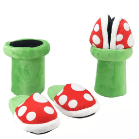 Animation Slipper Supplier - OEM Custom Mario Piranha Design