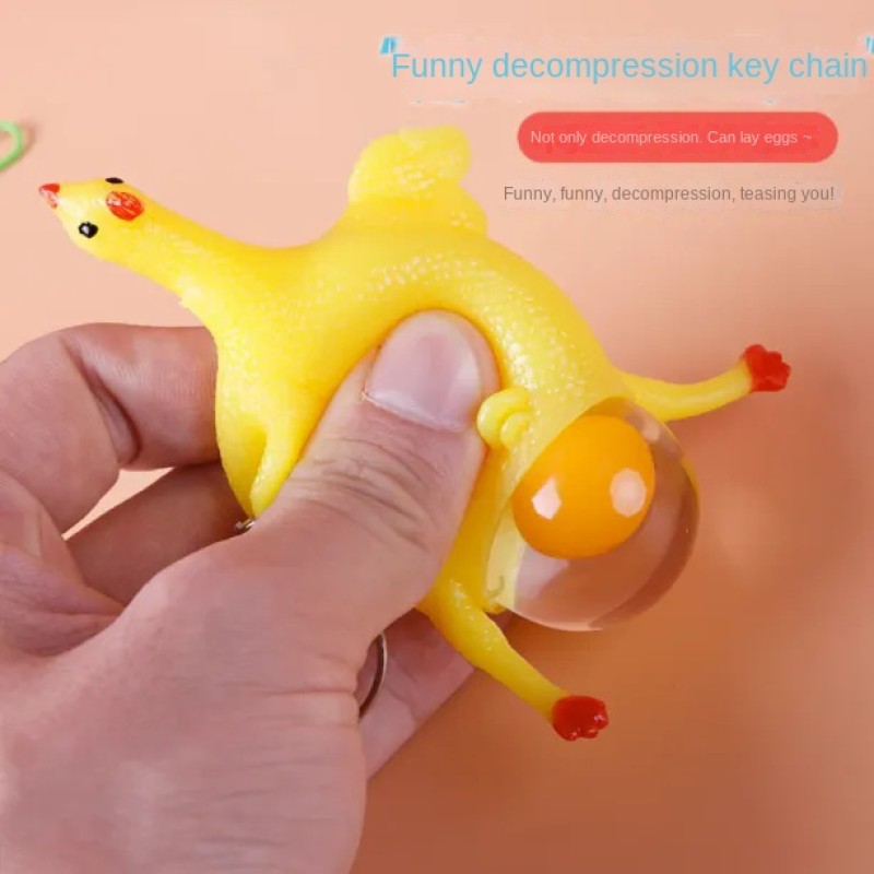 Plastic Toy Keychain Manufacturer - OEM Custom Vent Chicken Trick