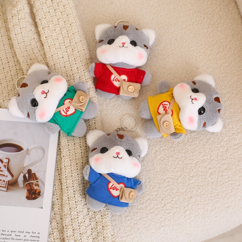 Cat Plush Keychain Factory - OEM Custom Couple Doll Pendant