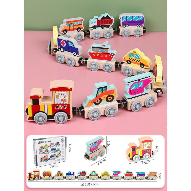 Montessori Train Toy Factory - OEM Custom Math Digital Wooden