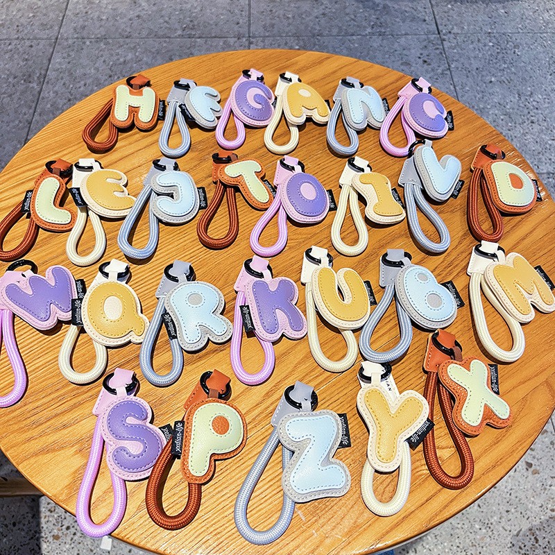 Leather Keychain Manufacturer - Bulk Custom 26-letter Design