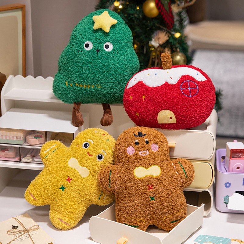 Gingerbread Plush Toy Factory - OEM Custom Christmas Pillow Gift