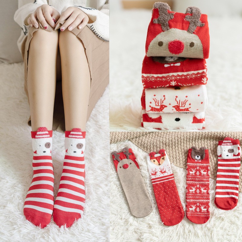 Christmas Socks Manufacturer - OEM Custom Cotton Anti-slip Sock