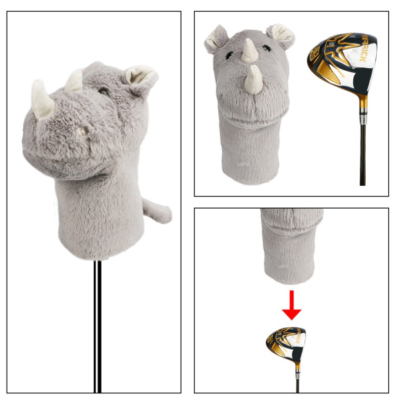 Animal Golf Cap Factory - OEM Custom Cartoon Rhinoceros Cover