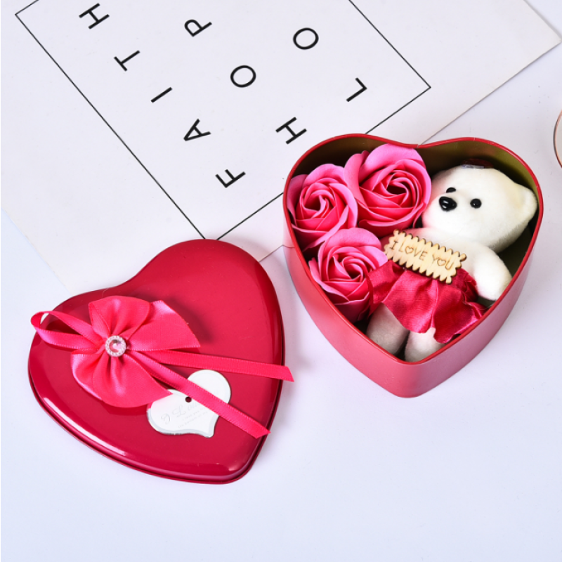 Gift Set Manufacturer - Heart Shaped Soap Flower