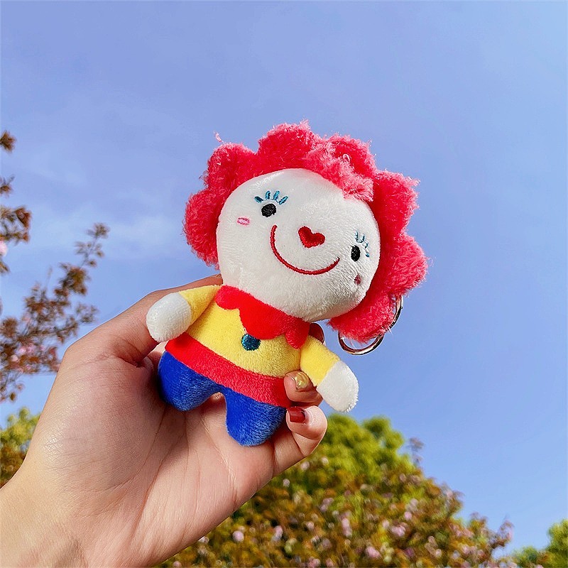 Plush Keychain Manufacturer - Circus Clown Bag Pendant