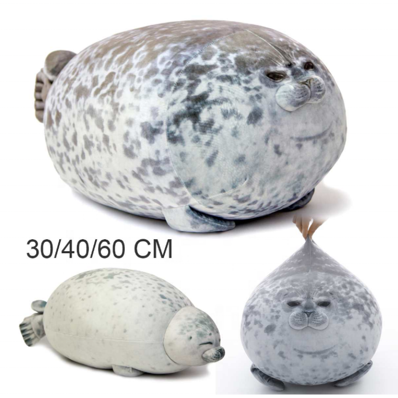 Plush Pillow Factory - Fat Seal Throw Pillow