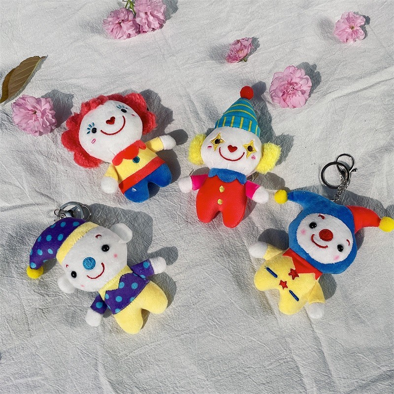 Plush Keychain Manufacturer - Circus Clown Bag Pendant