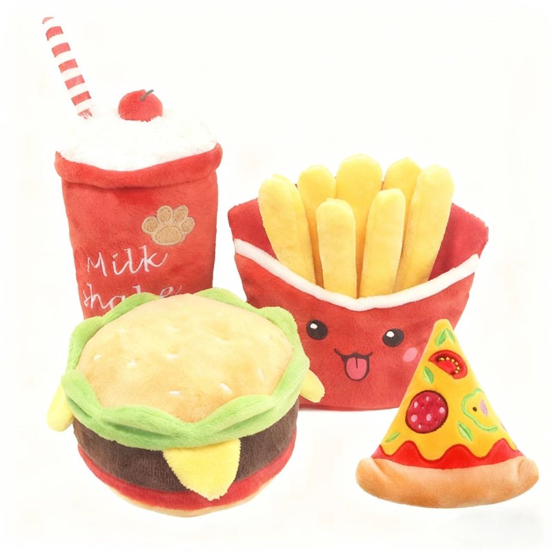 Pet Toy Factory - Hamburger Fries Plush Toy