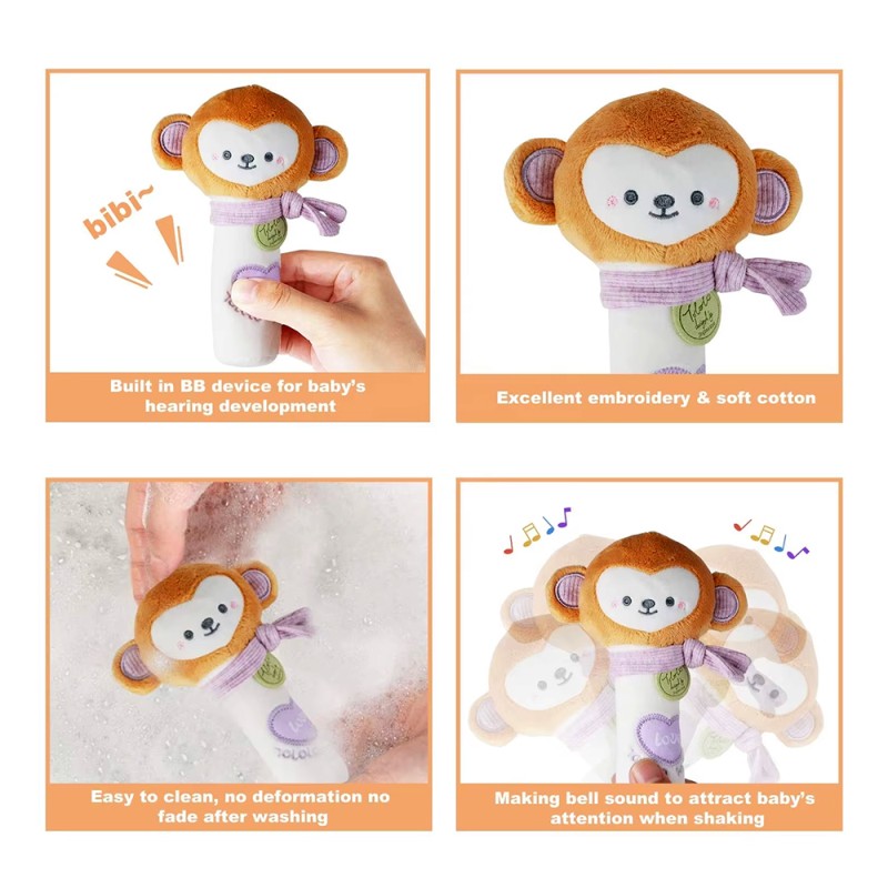 Baby Rattle Factory - Organic Cotton Hand Grip Toy
