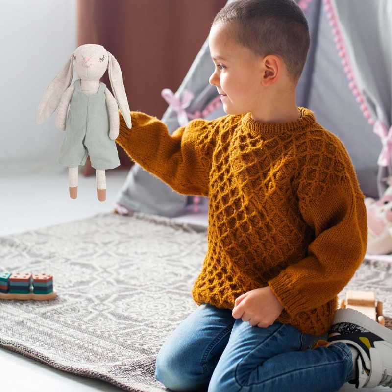 Plush Doll Manufacturer - Custom Linen Bunny Decor