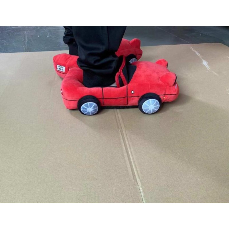 Slippers Manufacturer - Plush Car Shape Slippers