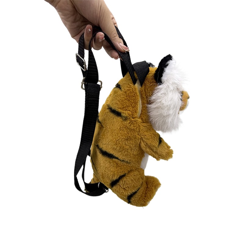 Backpack Manufacturer - Tiger Shape Plush Backpack