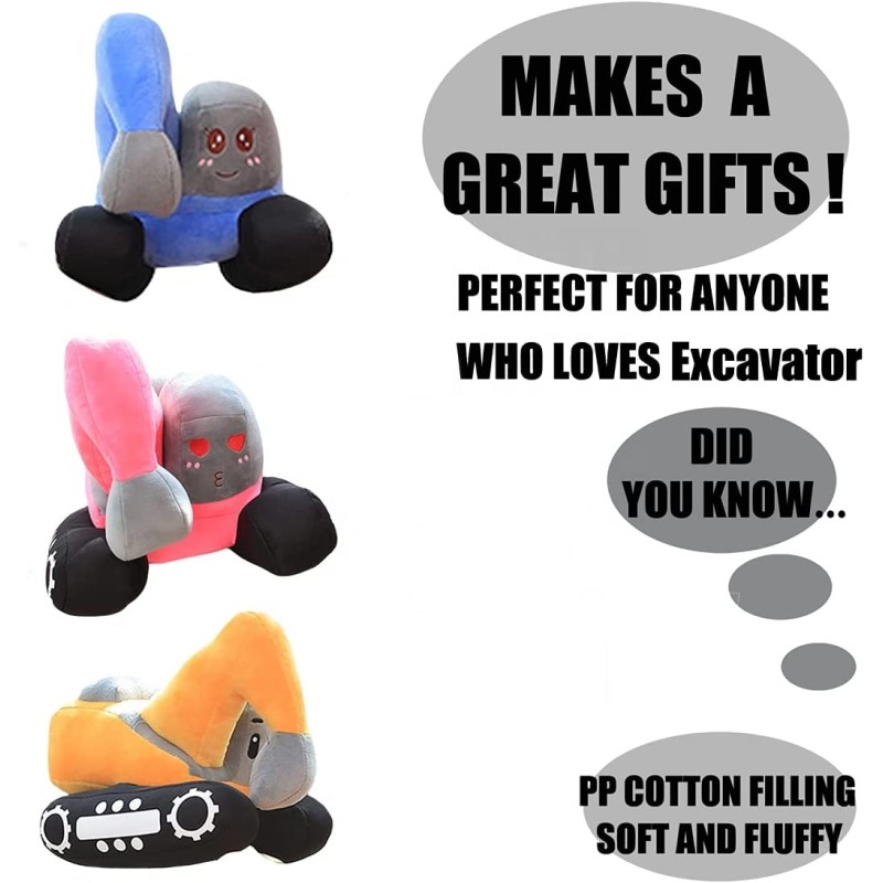 Plush Toy Factory - Excavator Truck Cushion