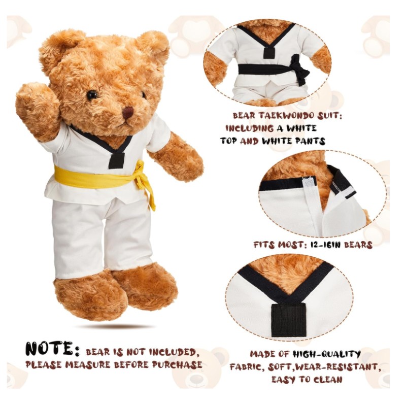 Doll Clothes Factory - Taekwondo Bear Outfit