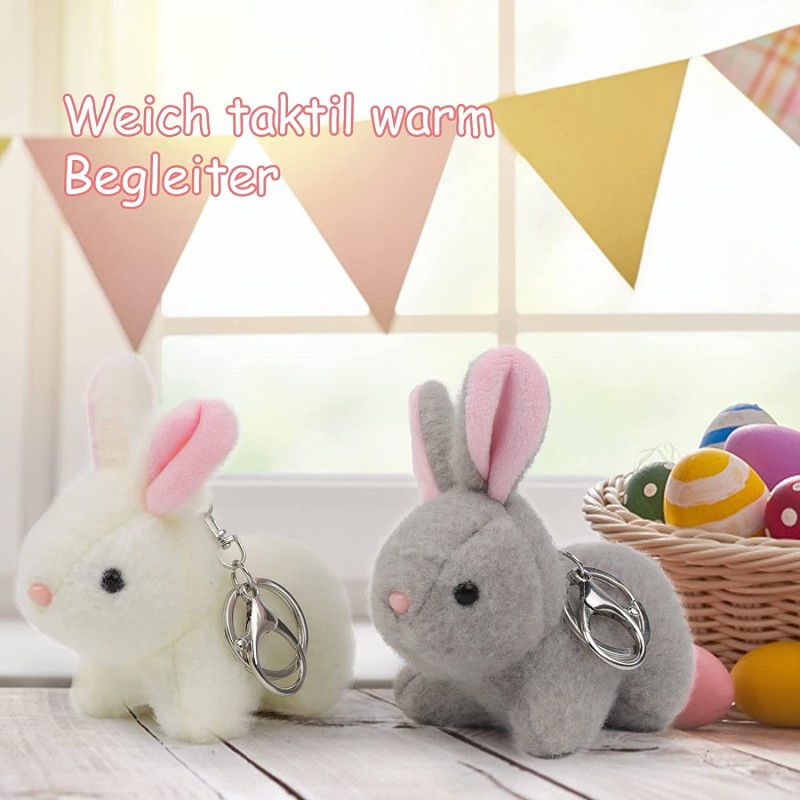 Keychain Manufacturer - 4.8 Inch Bunny Keychain Set