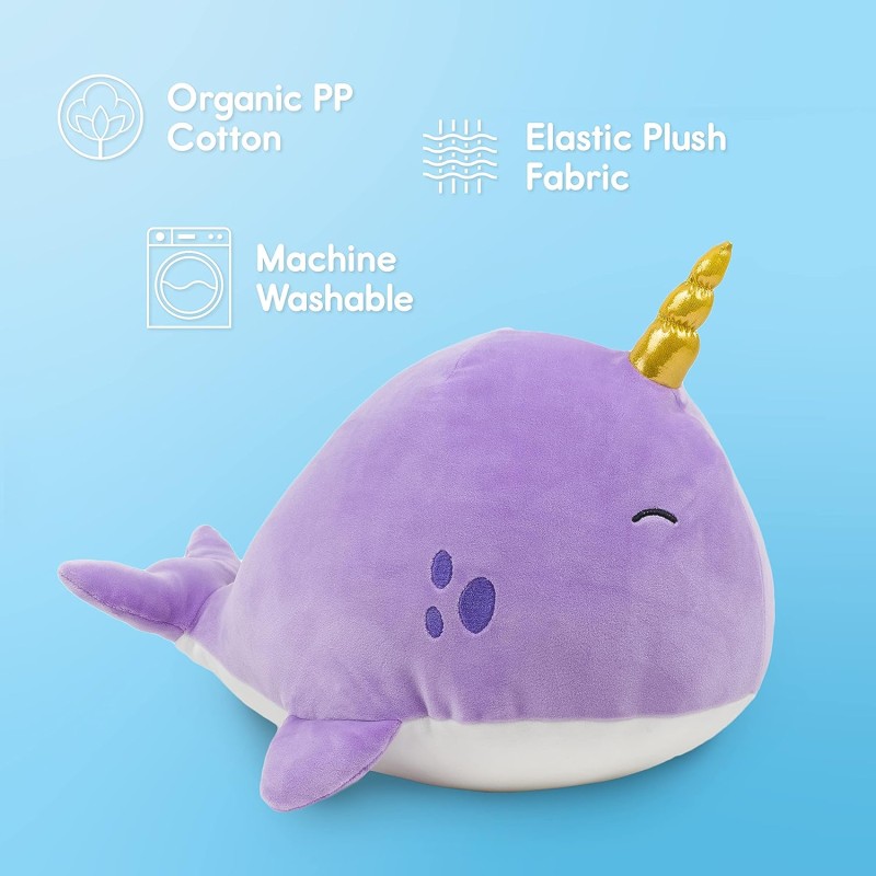 Plush Toy Manufacturer - Soft Narwhal Marine Toy