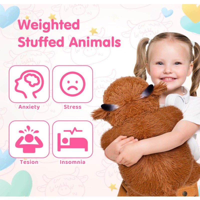 Plush Toy Manufacturer - Weighted Highland Cow
