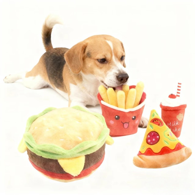 Pet Toy Factory - Hamburger Fries Plush Toy