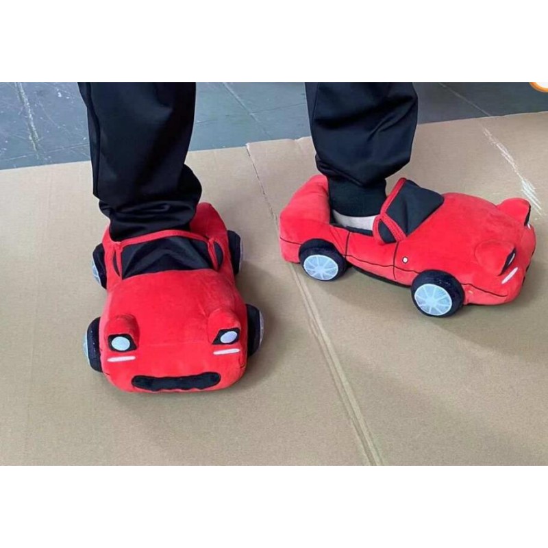 Slippers Manufacturer - Plush Car Shape Slippers