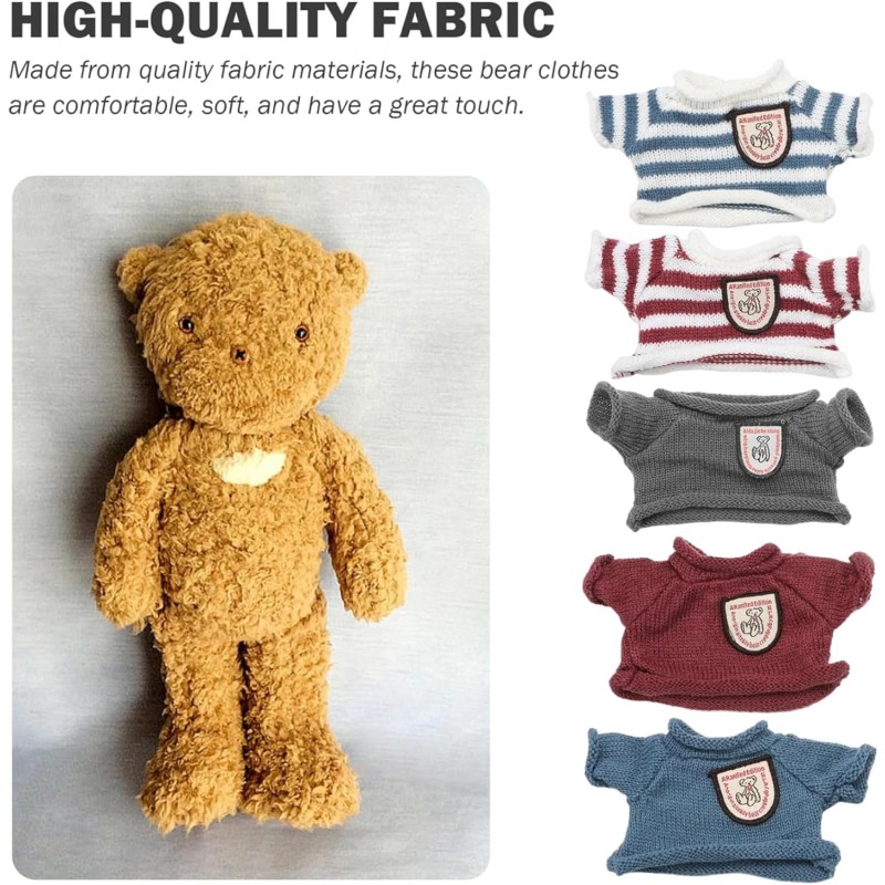 Doll Clothes Factory - 5Pcs Bear Sweater