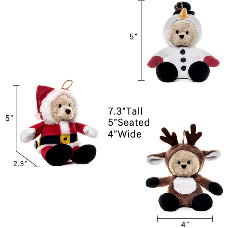 Christmas Toy Factory - 3 Pack Christmas Bears