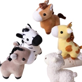 Plush Toy Manufacturer - Zebra Giraffe Keychain