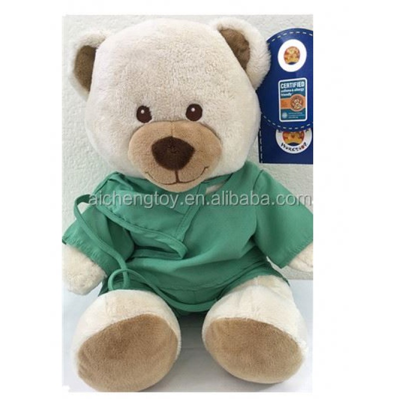Plush Toy Factory - Green Doctor Bear Toy