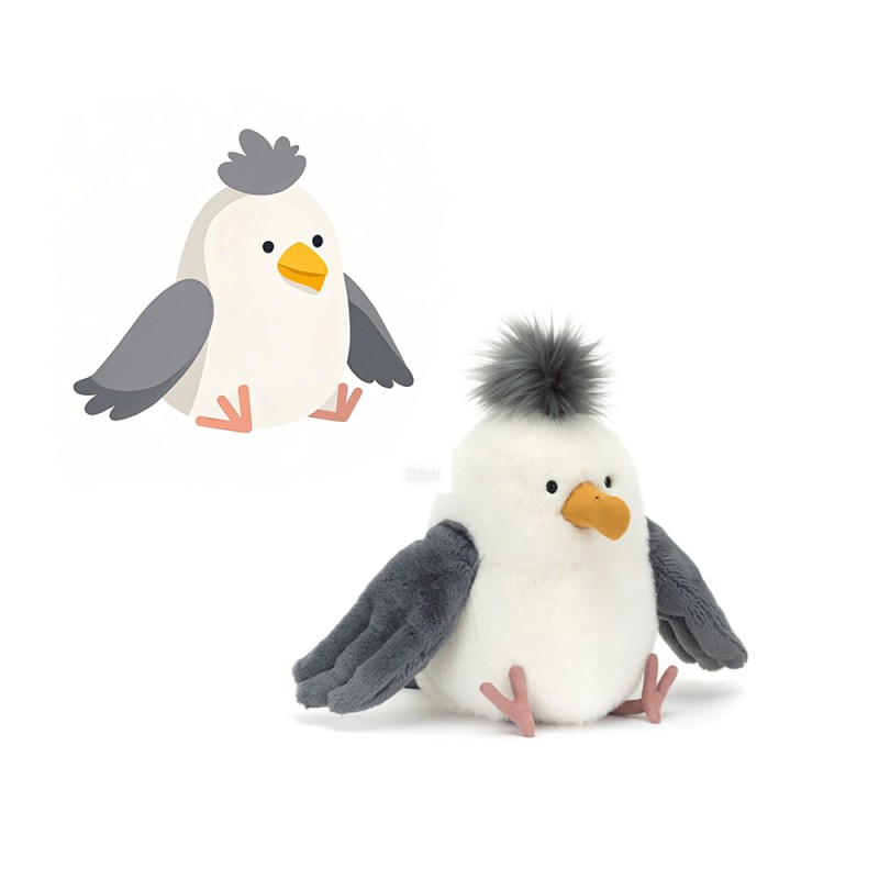 Plush Toy Factory - Parrot Model Stuffed Doll