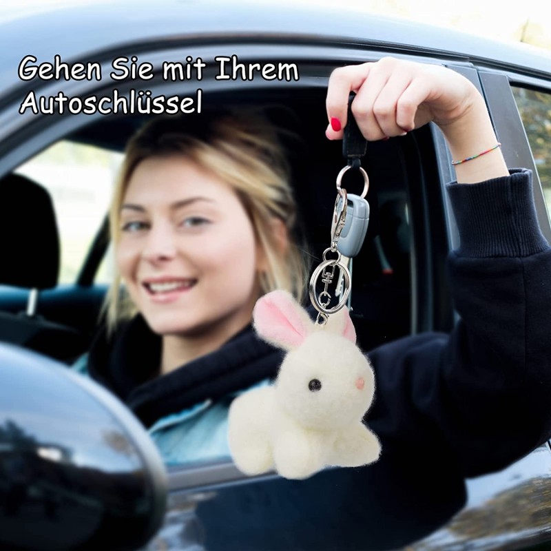 Keychain Manufacturer - 4.8 Inch Bunny Keychain Set